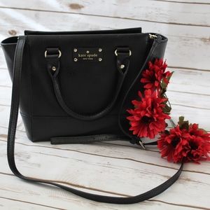 Kate Spade Black Leather Shoulder Bag